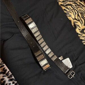 Free People - Stroke Of Midnight Belt - Leather metal belt